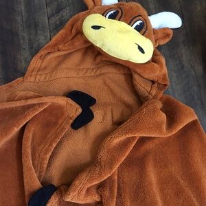 Mascot Wear Brown Longhorn University Texas UT Hooded Towel Blanket